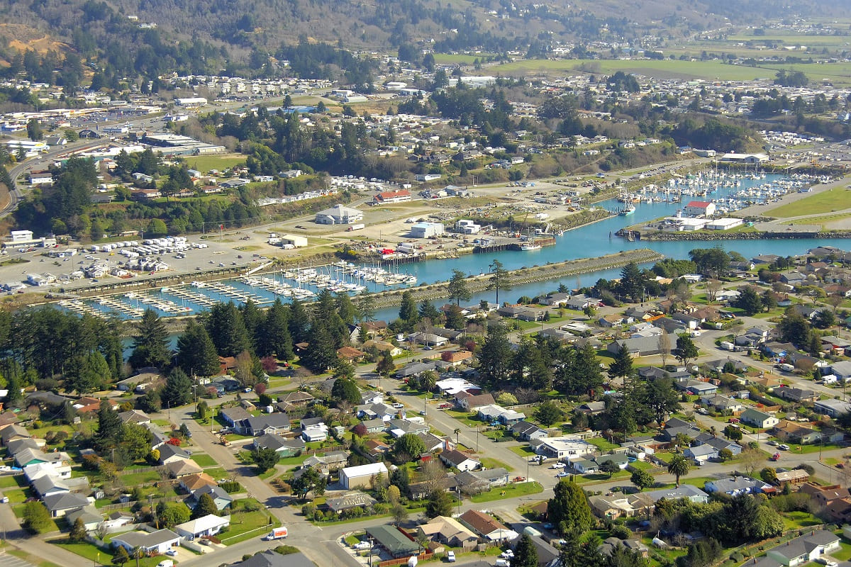 Brookings city view, South Oregon