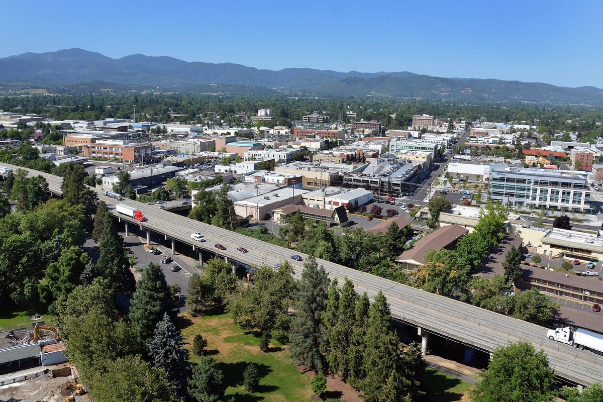 Medford city view, South Oregon